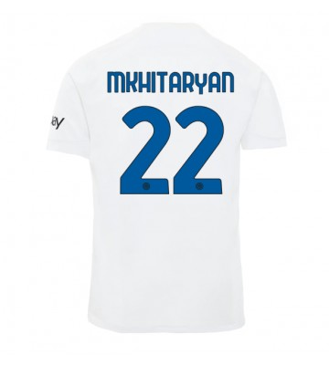 Inter Milan Henrikh Mkhitaryan #22 Vieraspaita 2023-24 Lyhyet Hihat